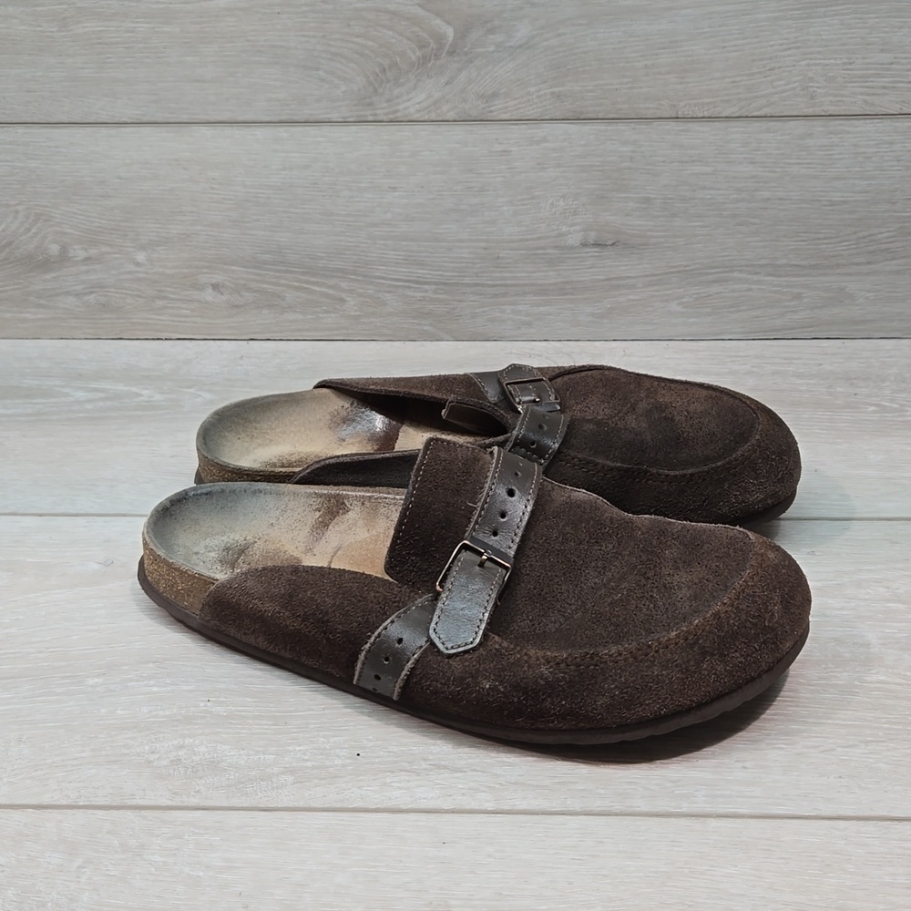 Birkenstock Women Boston Suede Clog Mule shoes sz 41/10 Regular